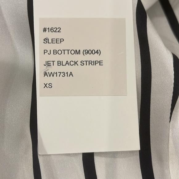 ASCENO LONDON PYJAMA BOTTOM JET BLACK SILK - Picture 7 of 7